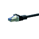 CAT6a S/FTP (PIMF) patch-kaapeli 0,50m musta