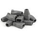 DANICOM RJ45-kaapelin läpivienti harmaa suuri - 10 kappaletta