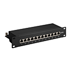10 tuuman CAT6a STP patch -paneeli - 12 porttia