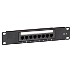 10 tuuman CAT6 UTP patch -paneeli - 8 porttia