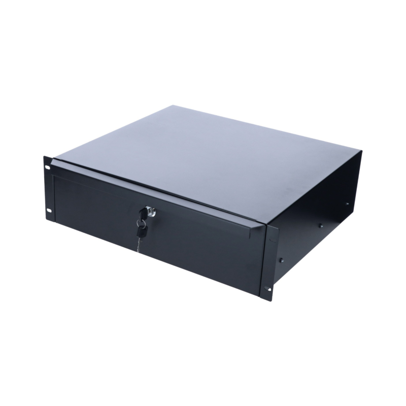 19 tuuman lukittava metallilaatikko - 3U