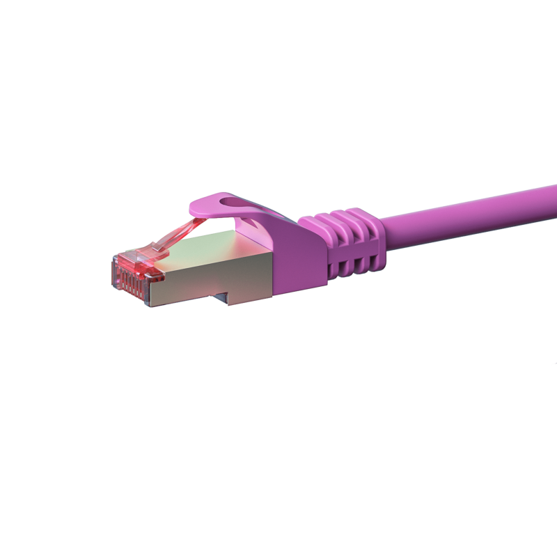CAT6 S/FTP (PIMF) patch-kaapeli 7,50 m pinkki