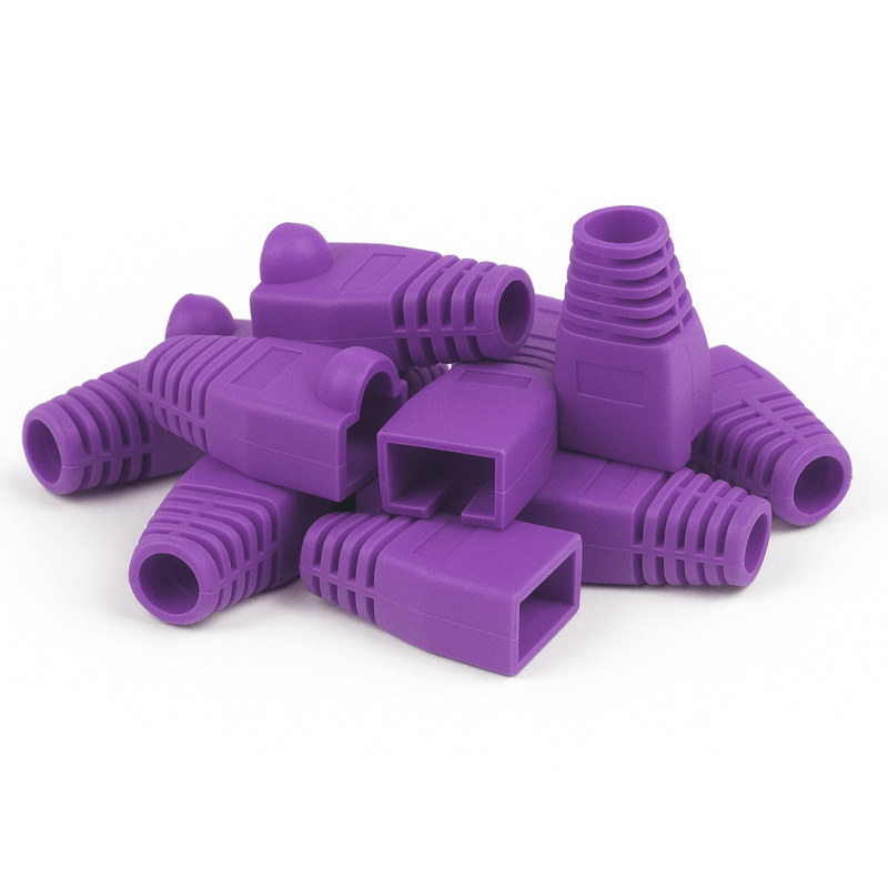 DANICOM RJ45 Kaapeliläpivienti Violetti - 10 kpl
