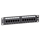 10 tuuman CAT6 UTP -kytkentäpaneeli - 12 porttia