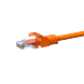 CAT5e UTP patch -kaapeli 1 m oranssi - CCA