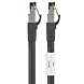 Cat8 S/FTP (PIMF) patch-kaapeli 1m musta
