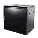 9U seinäkaappi metalliovella 600x600x500mm (LxSxK)