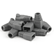 DANICOM RJ45-kaapelin läpivienti harmaa suuri - 10 kappaletta