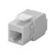 CAT6a UTP Keystone -liitin - työkaluton - harmaa
