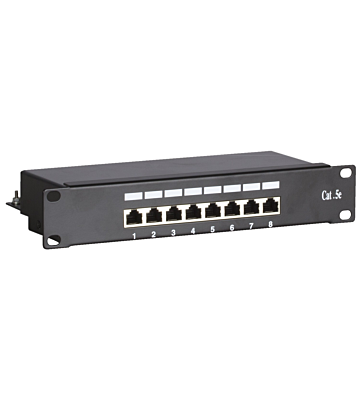 10 tuuman CAT5e FTP-päivityspaneeli - 8 porttia