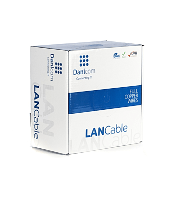 DANICOM CAT6A S/FTP 100 m kaapeli jäykällä rullalla - LSZH (Dca)