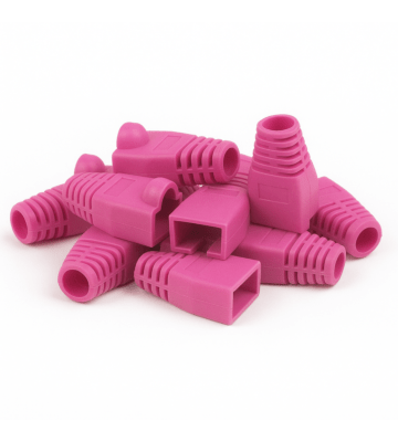 DANICOM RJ45 Kaapeliläpivienti Pinkki - 10 kpl