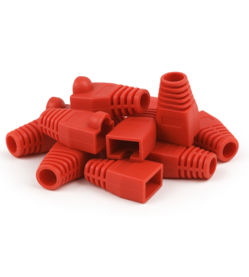 DANICOM RJ45 Kaapeliläpivienti Punainen - 10 kpl