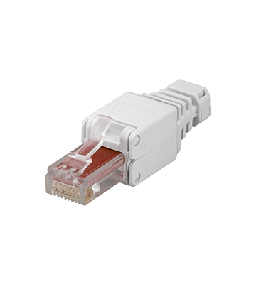 DANICOM UTP CAT6 työkaluton RJ45-liitin - joustavaan ja jäykään ytimeen
