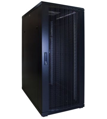 27U palvelinkaappi rei'itetyllä ovella 600x1000x1400mm (LxSxK)