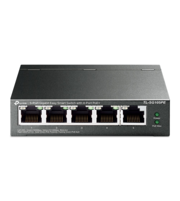 TP-Link 5-porttinen SG105PE hallitsematon PoE-älykytkin
