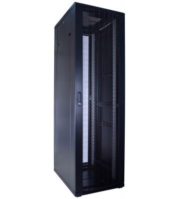 42U palvelinkaappi rei'itetyllä ovella 600x800x2000mm (LxSxK)