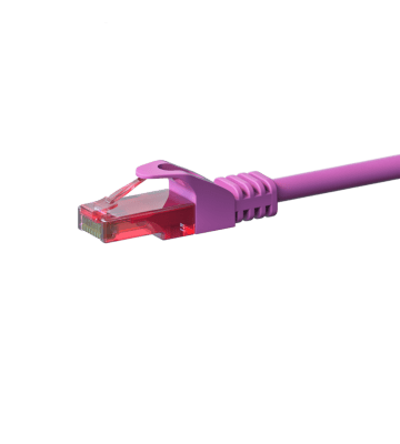 UTP CAT6 patch-kaapeli 2m pinkki - 100% kuparia