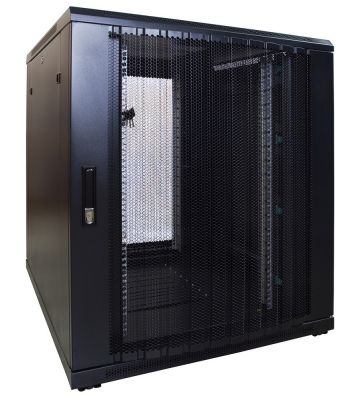 18U palvelinkaappi rei'itetyllä ovella 800x1000x1000mm (LxSxK)