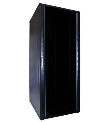 42U palvelinkaappi lasiovella 800x1000x2000mm (LxSxK)