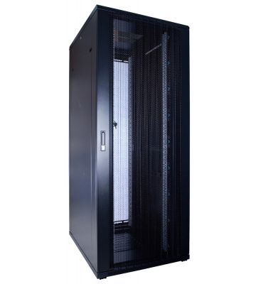 42U palvelinkaappi rei'itetyllä ovella 800x1000x2000mm (LxSxK)