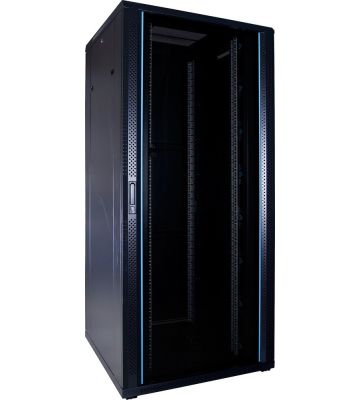 37U palvelinkaappi lasiovella 800x800x1800mm (LxSxK)