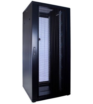 37U palvelinkaappi rei'itetyllä ovella 800x800x1800mm (LxSxK)