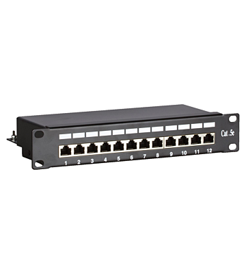 10 tuuman CAT5e FTP-päivityspaneeli - 12 porttia