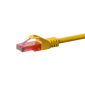 UTP CAT6 patch-kaapeli 0,15m keltainen - 100% kuparia