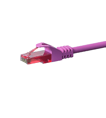UTP CAT6 patch-kaapeli 0,25m pinkki - 100% kuparia