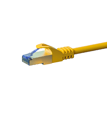 CAT6a S/FTP (PIMF) patch-kaapeli 0,50m keltainen
