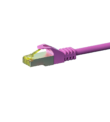 Cat7 S/FTP (PIMF) patch-kaapeli 15m pinkki