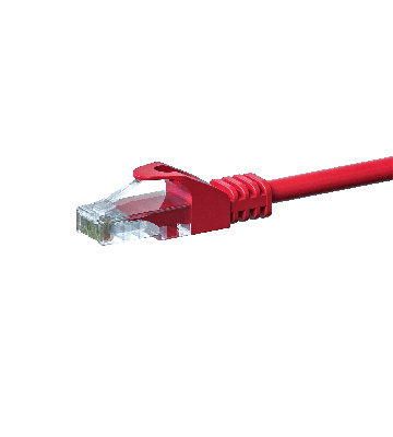CAT5e UTP patch -kaapeli 7,50m punainen - CCA