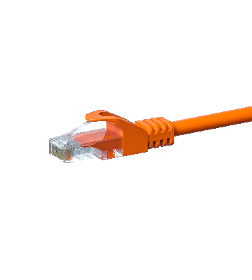 CAT5e UTP patch -kaapeli 1 m oranssi - CCA