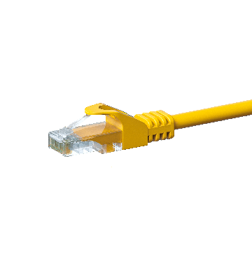 CAT5e UTP patch -kaapeli 0,25 m keltainen - CCA