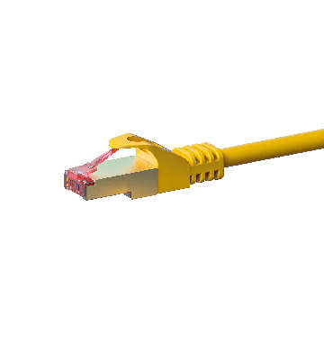 CAT6 S/FTP (PIMF) patch-kaapeli 0,25 m keltainen