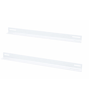 L-profiilinen 2-pakkaus sopii 450 mm syviin seinäkaappiin - valkoinen