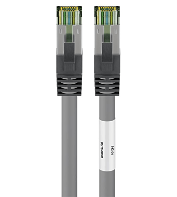 Cat8 S/FTP (PIMF) patch-kaapeli 5m harmaa