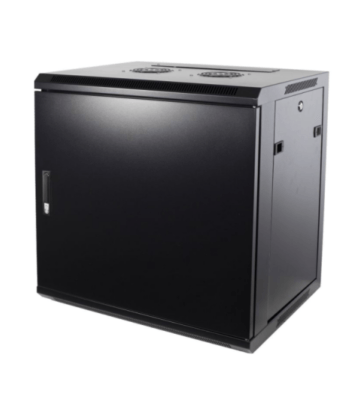 9U seinäkaappi metalliovella 600x600x500mm (LxSxK)