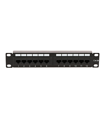 10 tuuman CAT6a UTP-päivityspaneeli - 12 porttia