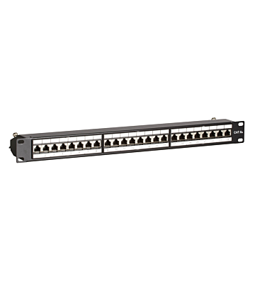 CAT6a STP patch -paneeli - 24 porttia