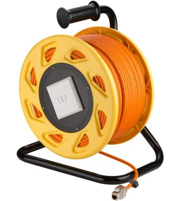 CAT7 S/FTP-kaapelikela CAT6a Keystone-liittimellä - RJ45 - 50 metriä