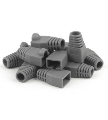 DANICOM RJ45 Kaapeliläpivienti Harmaa - 10 kpl