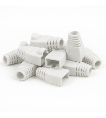 DANICOM RJ45 Kaapeliläpivienti Valkoinen - 10 kpl