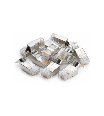 DANICOM SFTP CAT6a RJ45 Liitin - jäykkään ytimeen - 10 kpl