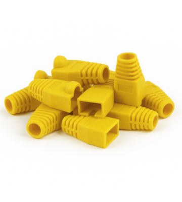 DANICOM RJ45 Kaapeliläpivienti Keltainen - 10 kpl