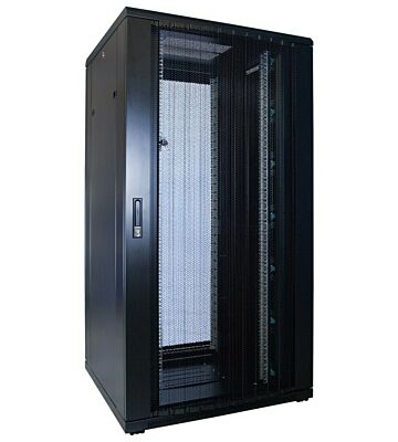 32U palvelinkaappi rei'itetyllä ovella 800x800x1600mm (LxSxK)