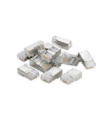 DANICOM FTP CAT6 RJ45 Liitin - jäykkään ytimeen - 10 kpl