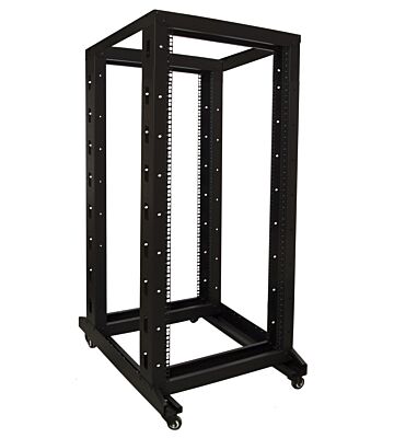 27U avoräkki pyörillä 600x800x1400mm (LxSxK)
