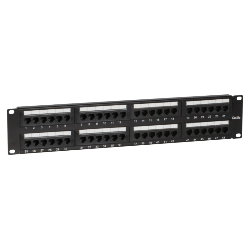 CAT5e UTP-kytkentäpaneeli - 48 porttia